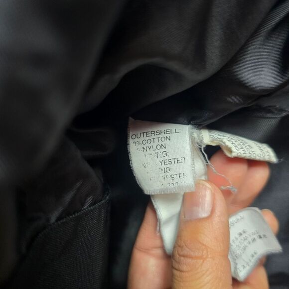 Zara Basic Black Snap Button Pockets Full Zip Belted Lined Hooded Jacket Size M - Picture 12 of 12